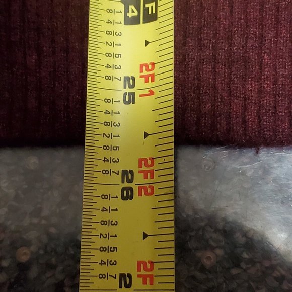 Harrison Davis 2-Play Cashmere 1/4 Zip Sweater Color Red HOLE Size Large - Picture 6 of 8